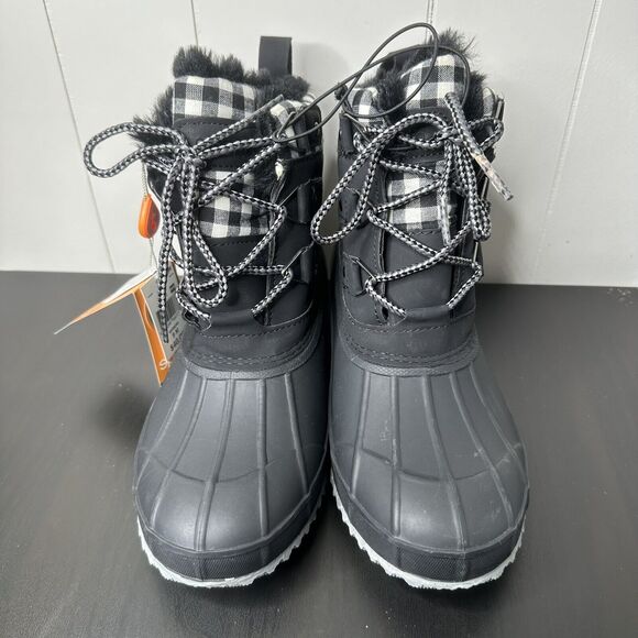 Sporto Ankle Boots Womens 9 M Darling Duck Black Checker Thermolite Waterproof - Picture 1 of 9